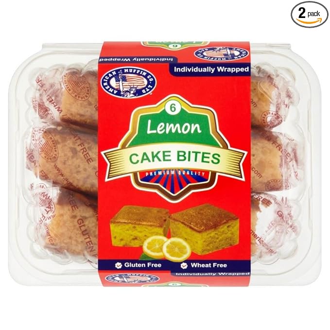 美国松饼 CO gluten 免费柠檬蛋糕 bites ( 6每包 ) – 2个装